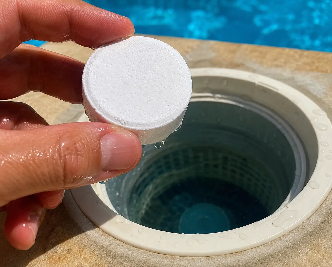 Trop de chlore dans la piscine : dangers et solutions