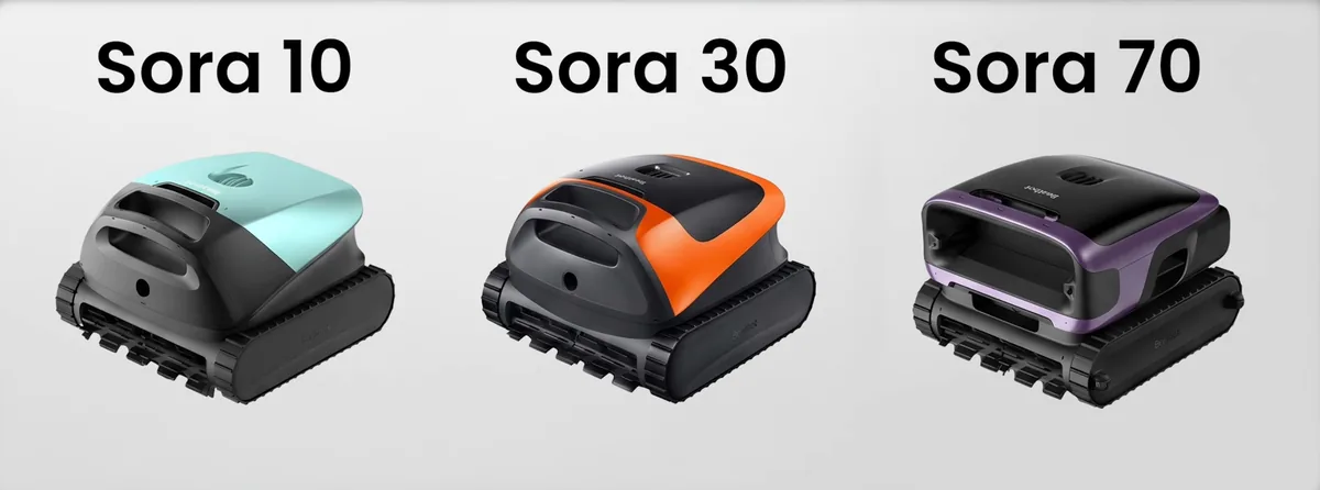 Les Beatbot Sora 10, Sora 30 et Sora 70 cote a cote
